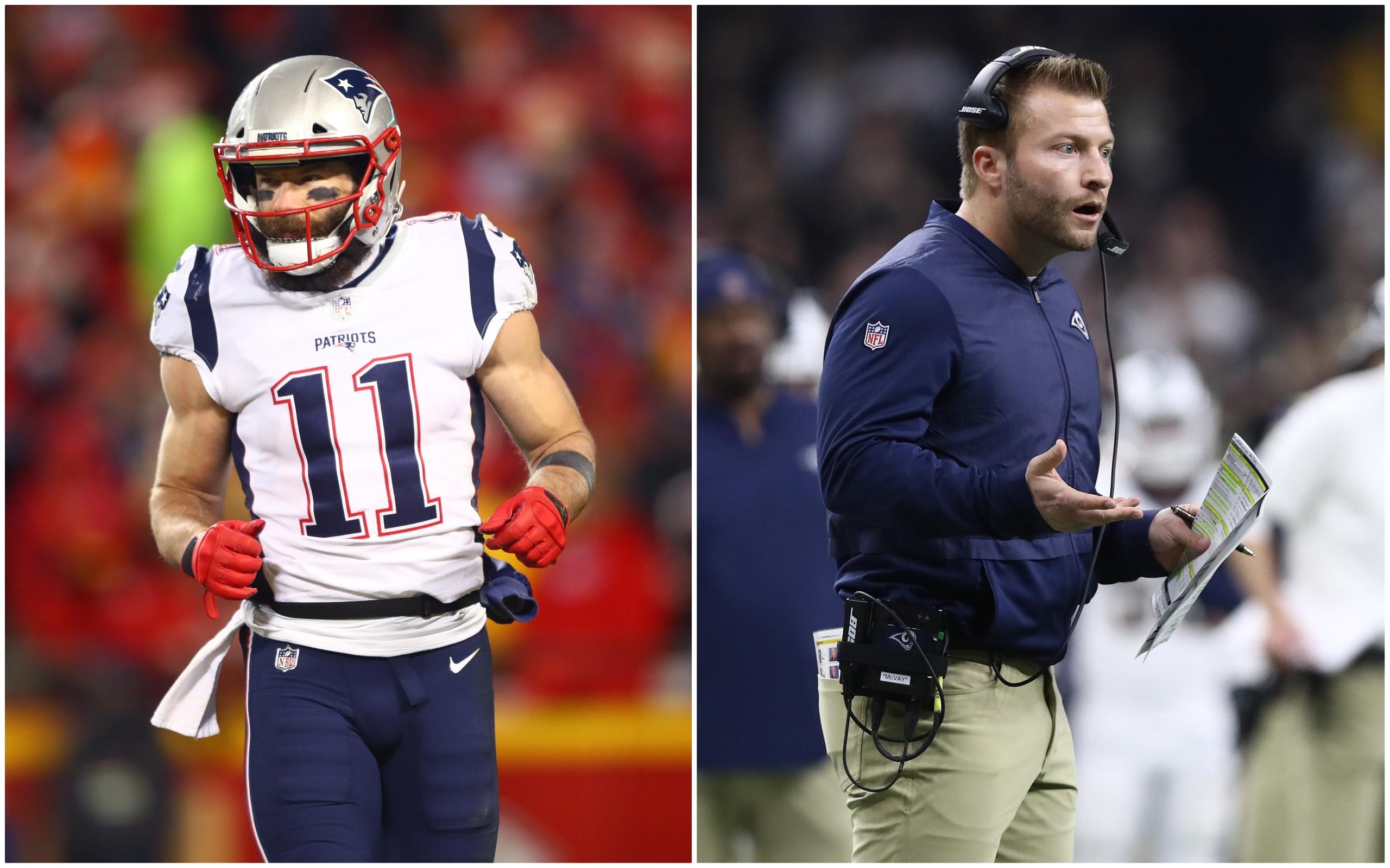 2560x1600 Super Bowl: Rams' Sean McVay, Patriots' Julian Edelman played against each other in college