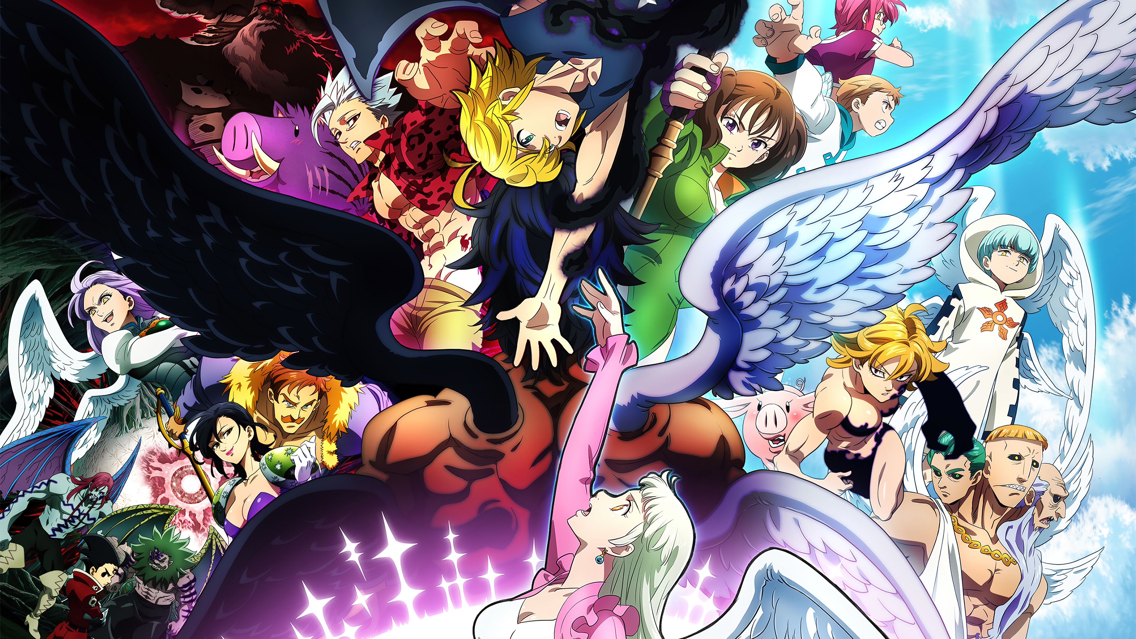 3840x2160 The Seven Deadly Sins: Epic 4K Ultra HD Anime Wallpaper Showcasex2160