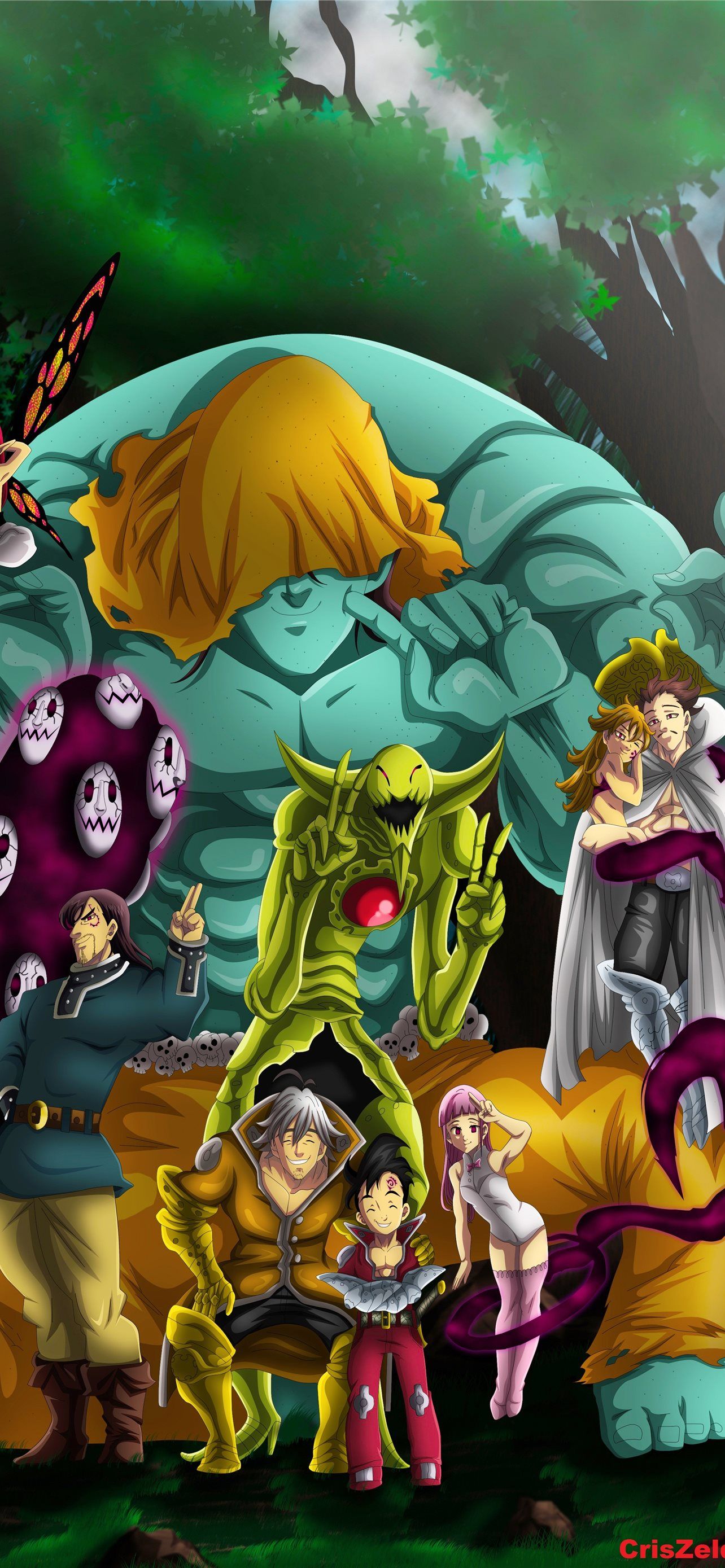 1284x2778 the seven deadly sins revival of mandments iPhone Wallpaper Free Download