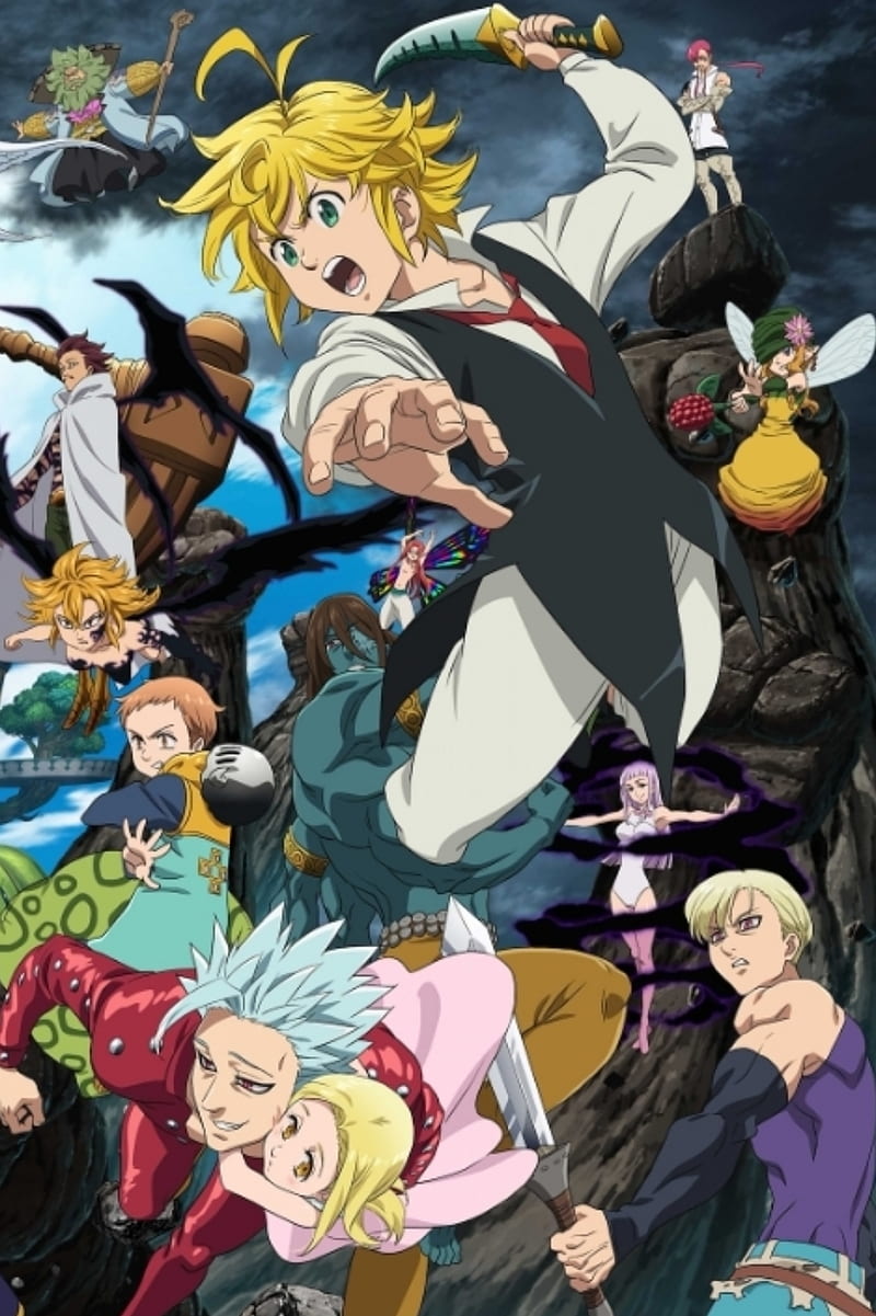 800x1201 Nanatsu no Taizan, ban, diane, elizabeth, escanor, gowther, harlequin, king, HD phone wallpaper