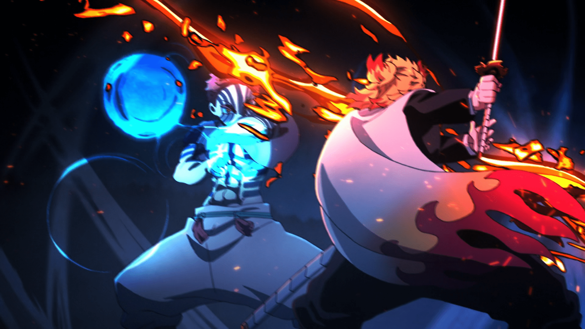 1920x1080 Download Demon Slayer: Kimetsu No Yaiba Kyojuro Rengoku Akaza (Demon Slayer: Kimetsu No Yaiba) Anime Demon Slayer HD Wallpaperx1080