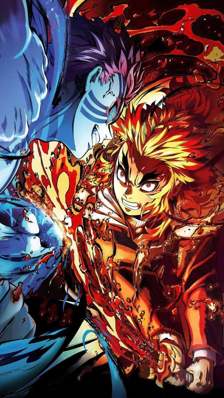 736x1308 Rengoku fight kimetsu no yaiba demon slayer