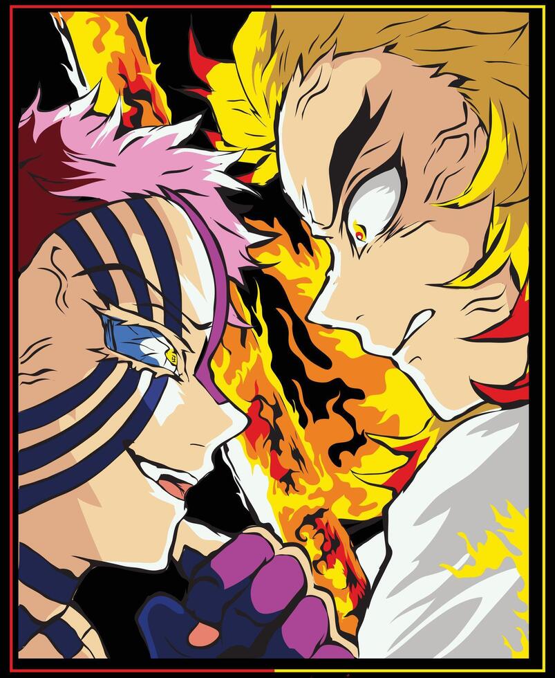 803x980 Akaza rengoku final battle