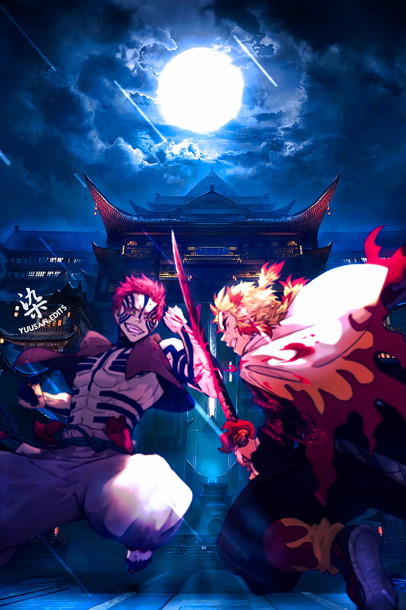 800x1200 Kimetsu No Yaiba, azaka, rengoku, HD phone wallpaper
