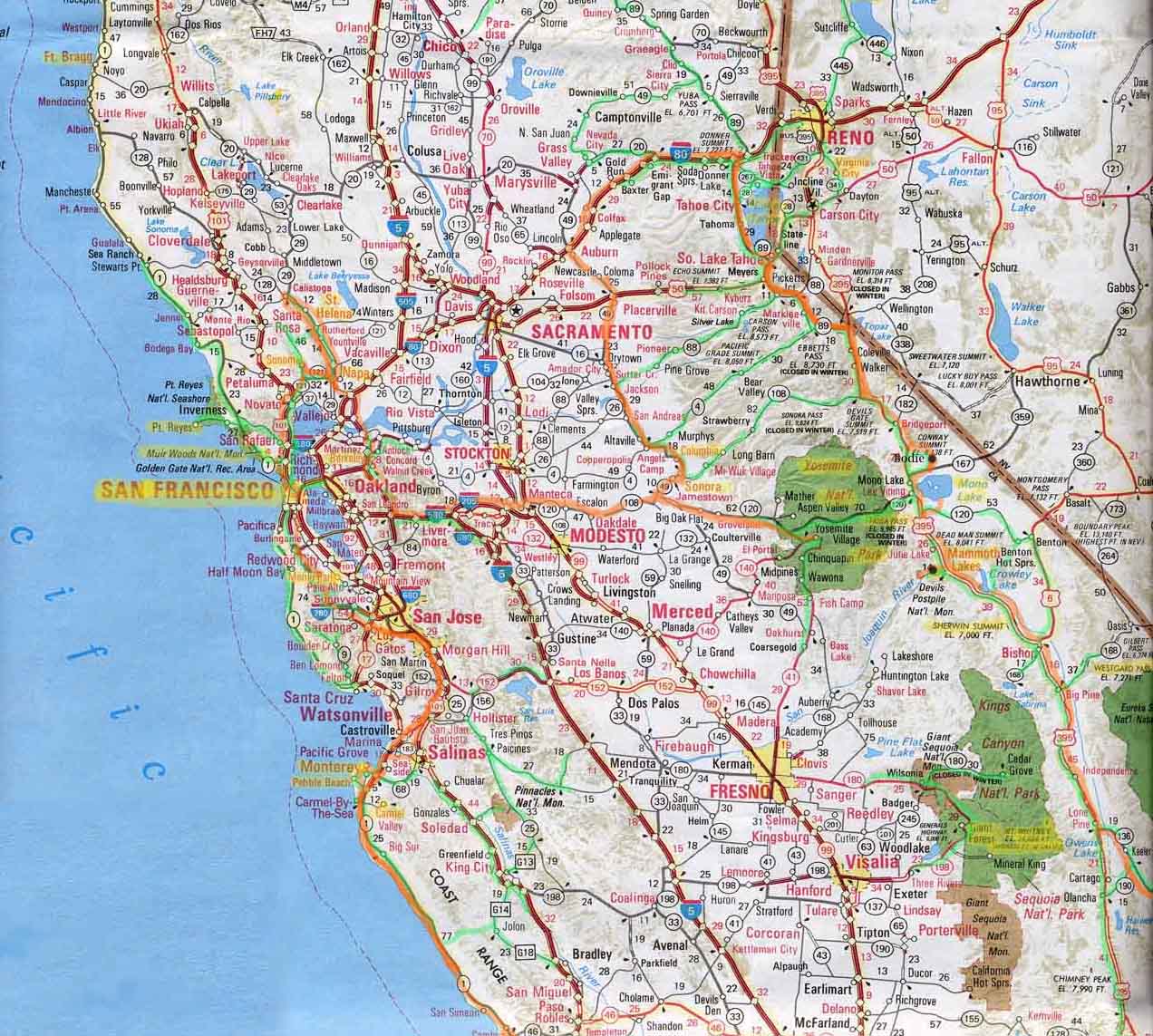 1272x1143 California Map Wallpaper