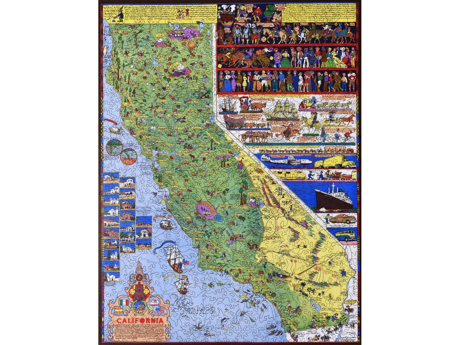 1600x1200 California Wooden Jigsaw Puzzle