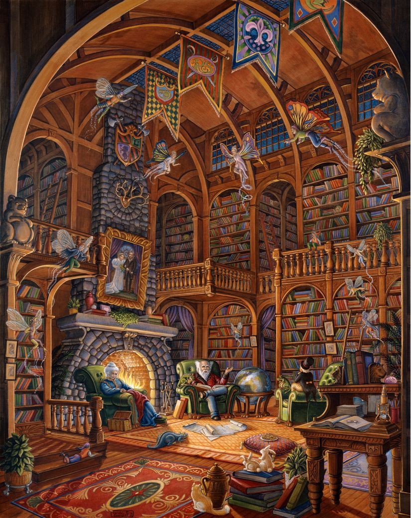 825x1038 Fireside Fairytales Wall Mural