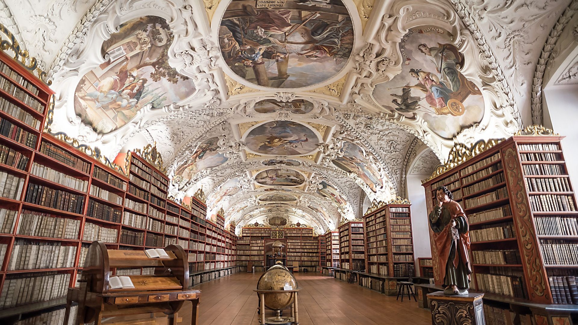 1920x1080 Strahov Monastery Library: Prague's Most Beautiful Interior