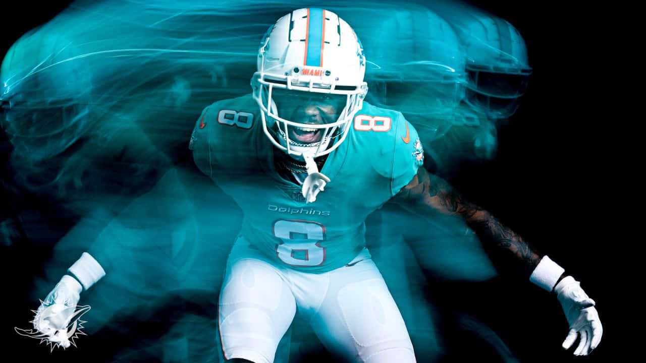 1280x720 Download Dynamisk Miami Dolphins Spiller Jevon Holland Wallpaper