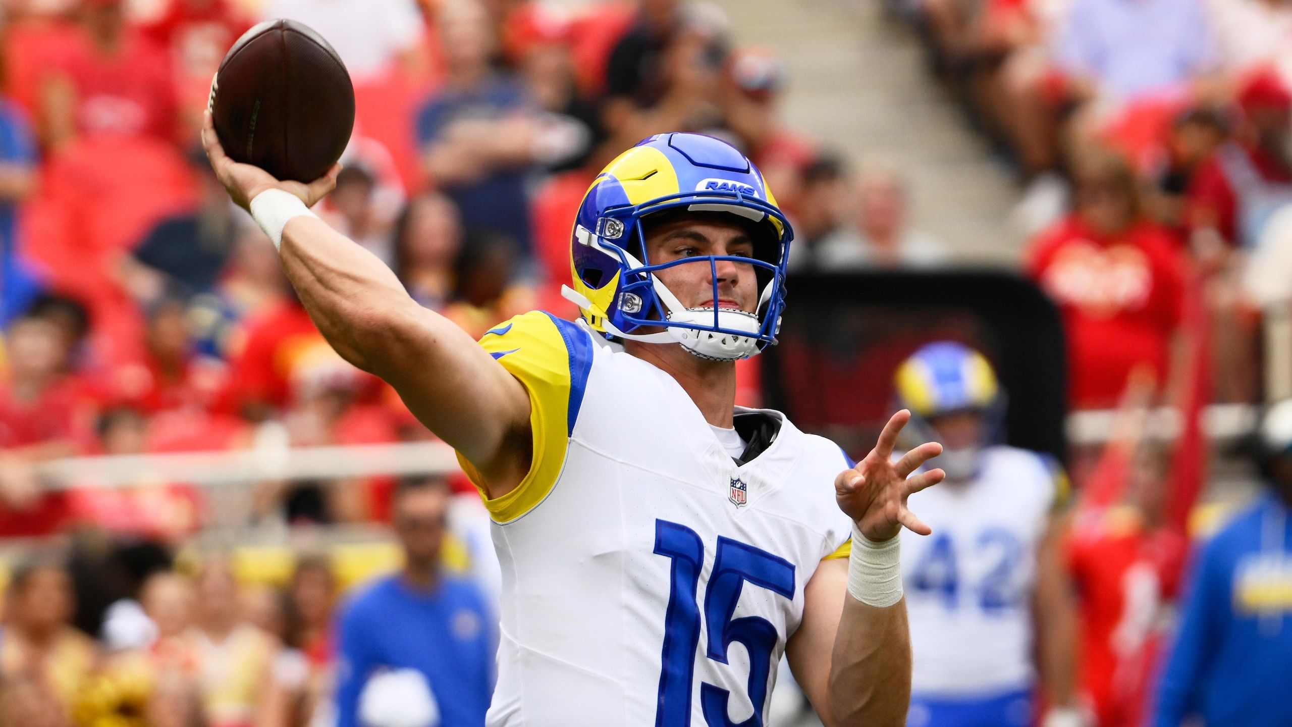 2560x1440 Ty Simpson Reacts to Impressive Preseason Debut with Rams After Throwing 2 TDs vs. Chiefs