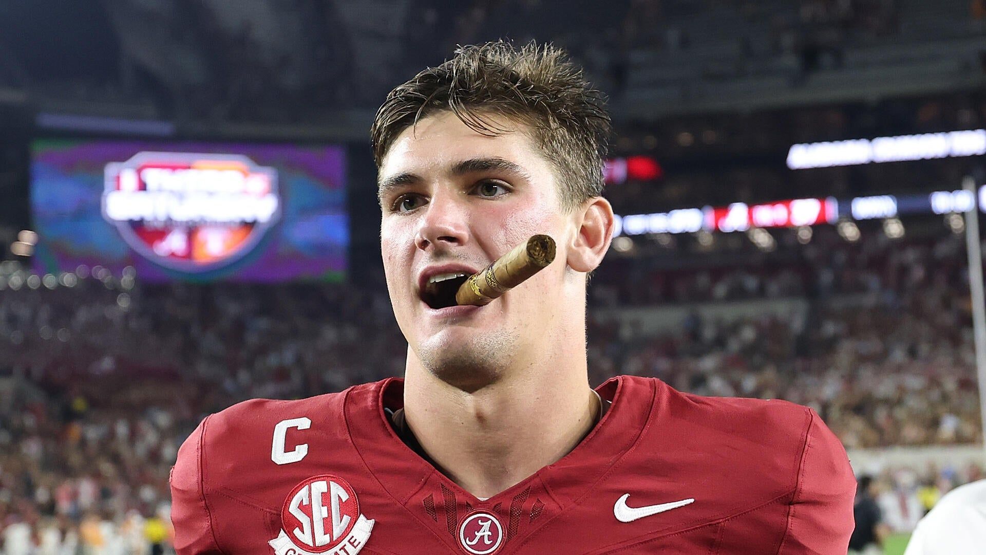 1920x1080 Alabama QB Ty Simpson Rising Up 2026 NFL Draft Boards: Could He Be A One And Done Starter?