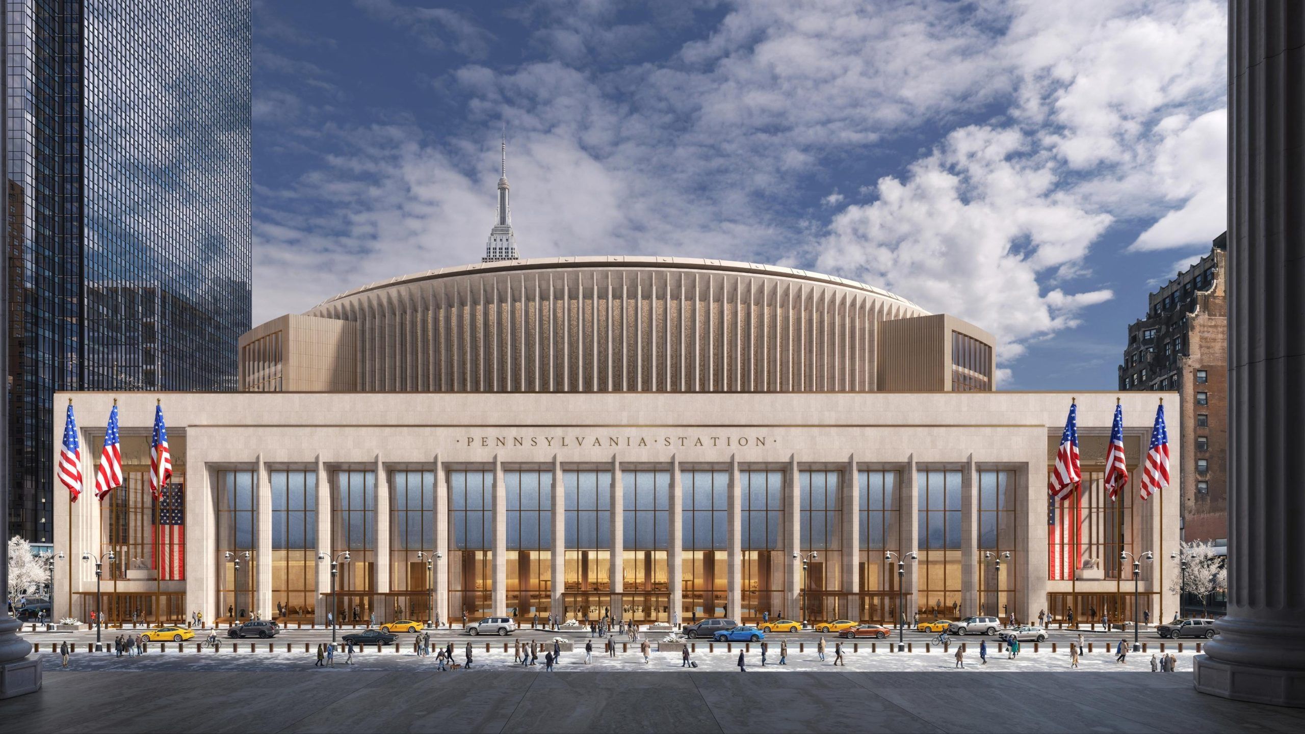 2560x1440 New design for New York Penn Station unveiled