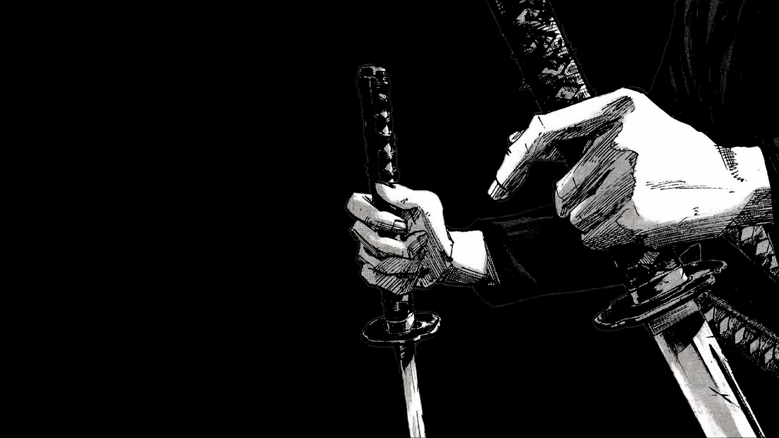 2560x1440 Miyamoto Musashi Wallpaper 4K, Katana, Vagabond