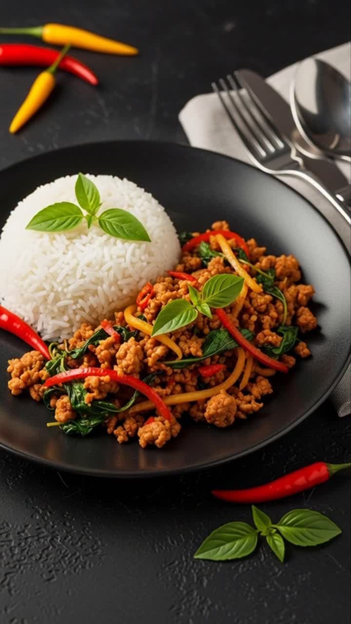 720x1280 Ayam geprek sambal matah popular street food dishes of smashed southern fried chicken