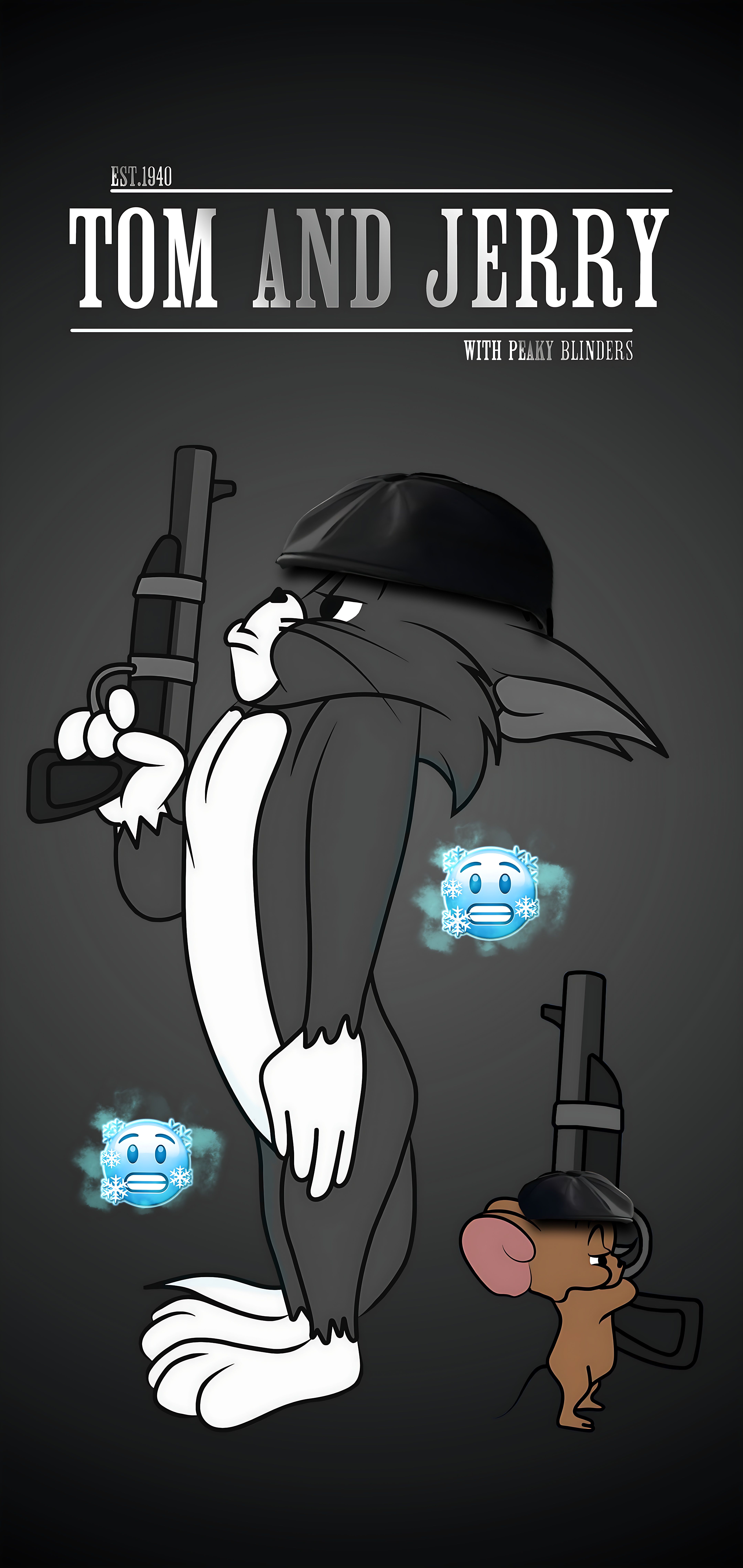 4320x9120 Tom and Jerry with Peaky Blinders