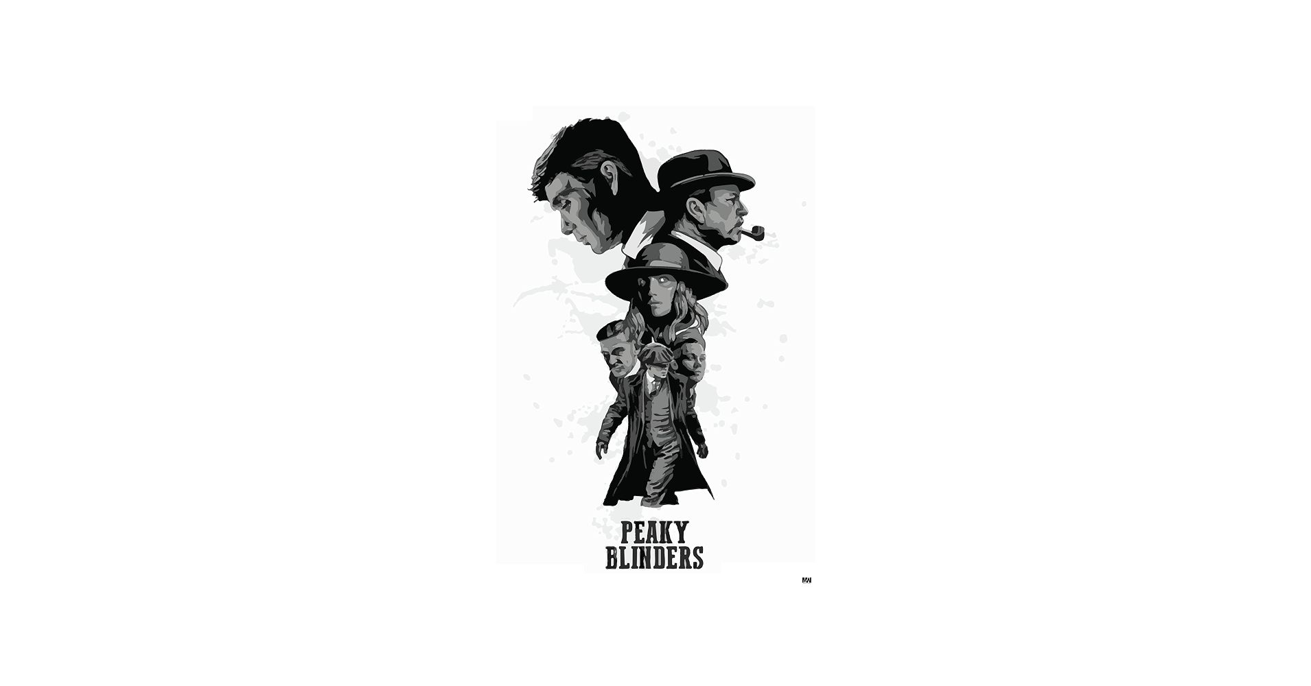 1910x1000 Midnight Works Peaky Blinders Poster 18 x 12 inch 300 GSM T0085 : Amazon.in: Home & Kitchen