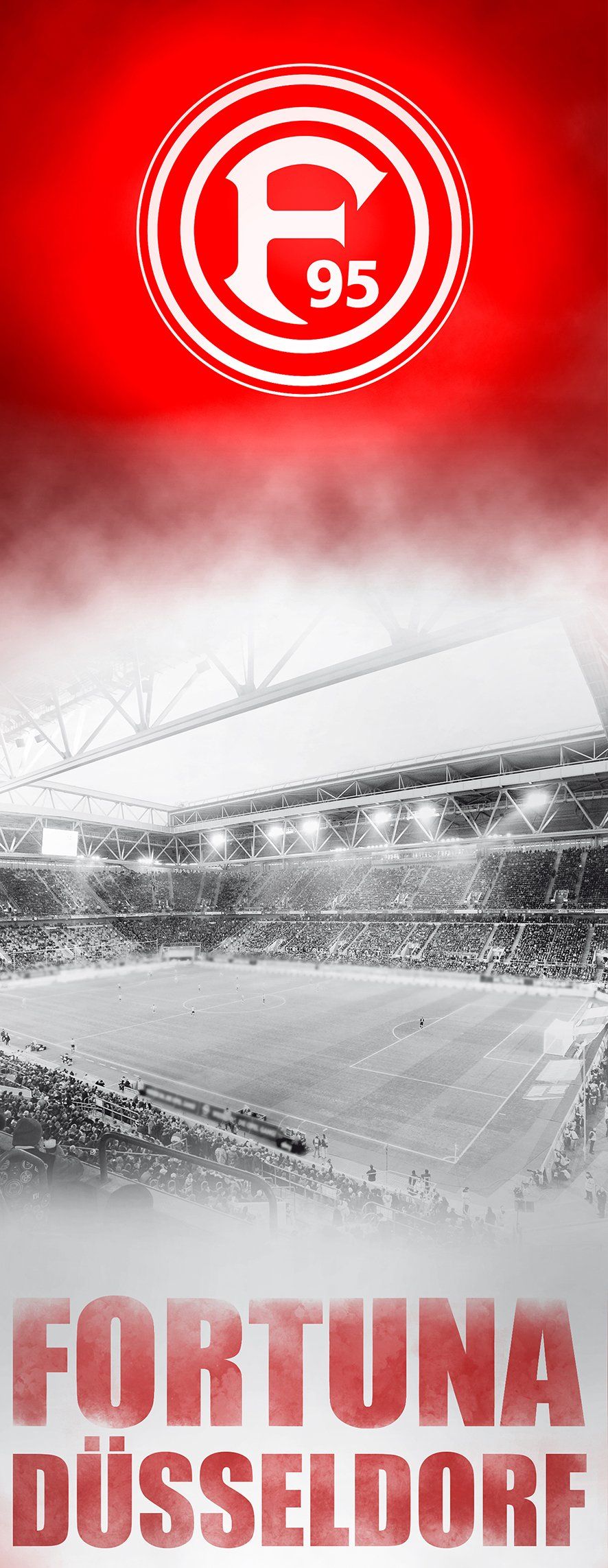 886x2285 Banner flag. FORTUNA DÜSSELDORF : Amazon.ie: Sports & Outdoors