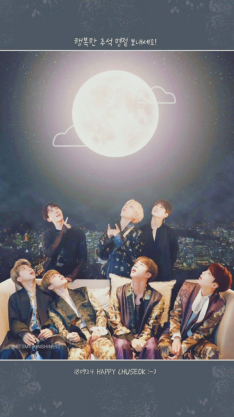 800x1423 BTS, moon, cute, HD phone wallpaper