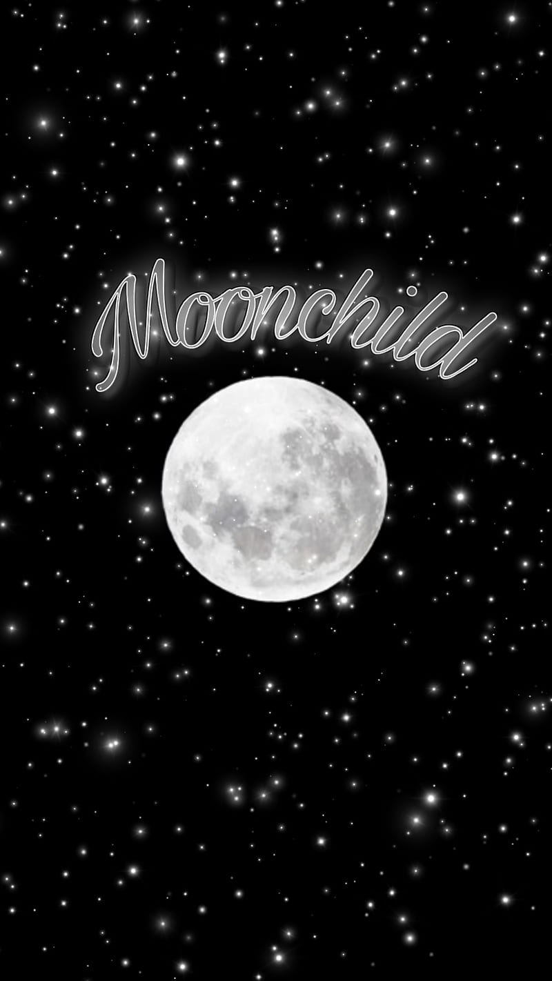 800x1422 Moonchild with stars, moon, bts, HD phone wallpaper
