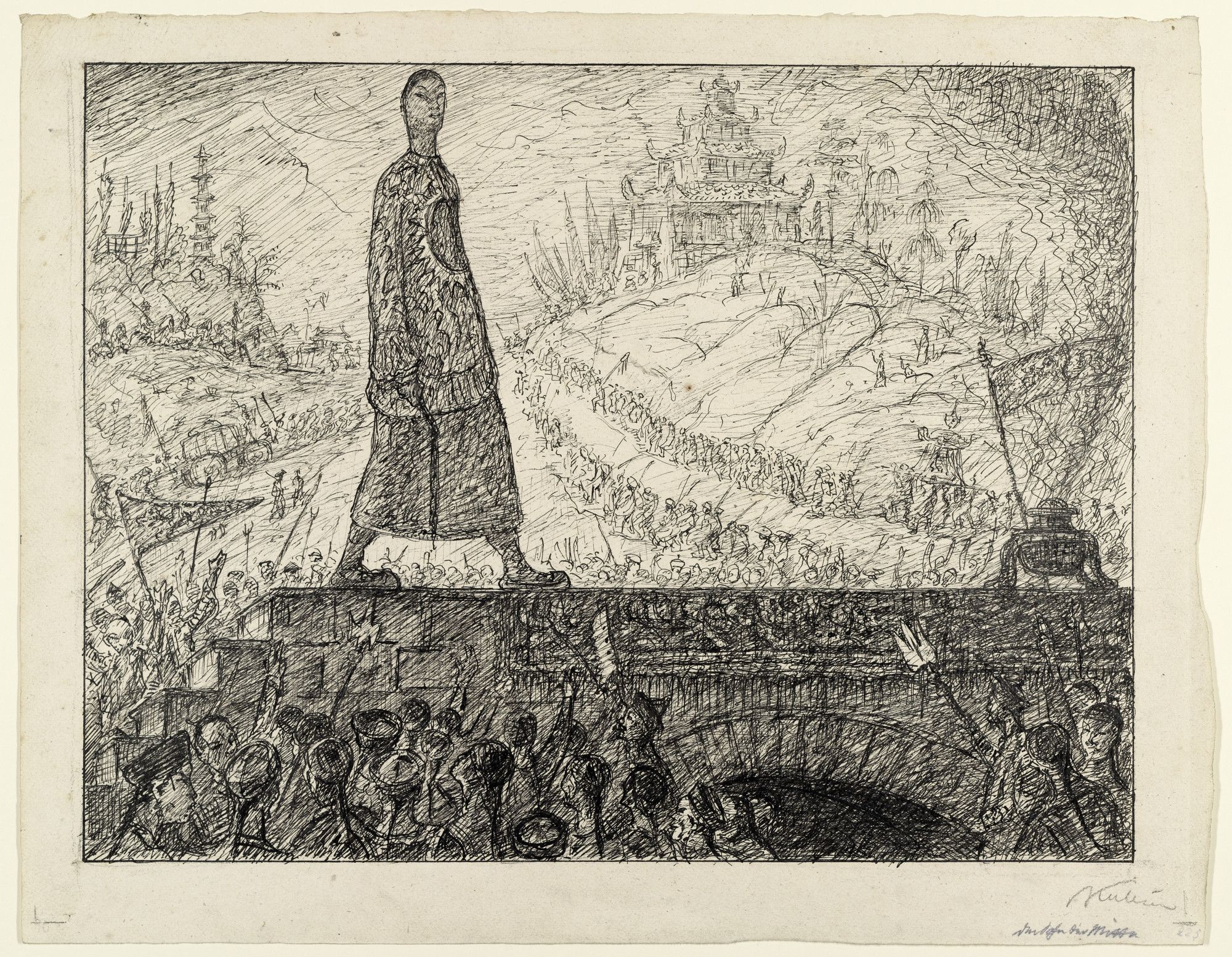 2000x1554 Alfred Kubin. The Emperor of China. (c. 1910)