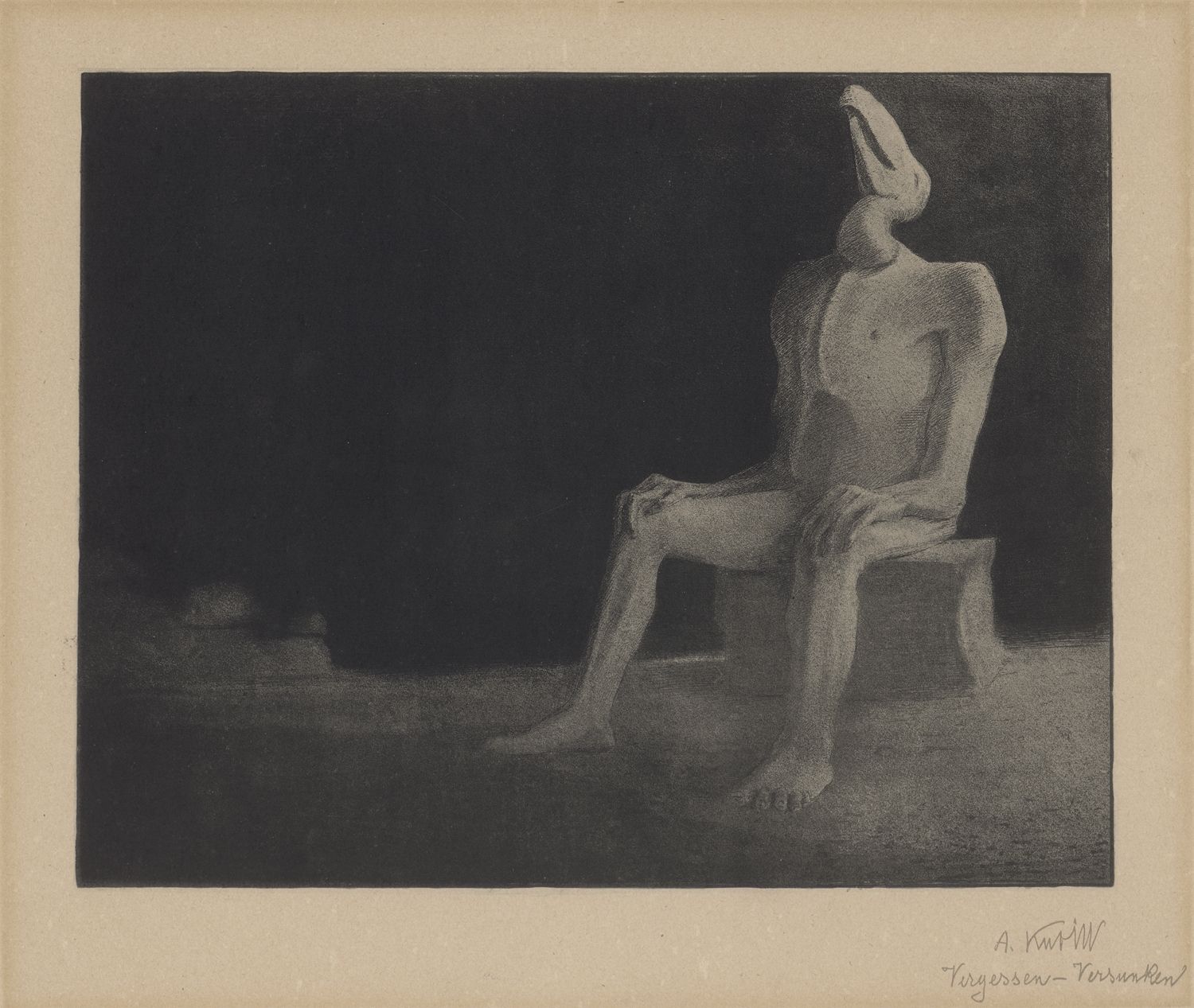 1500x1267 Alfred Kubin. Vergessen Versunken; Hungersnot; Der Krieg (1903)