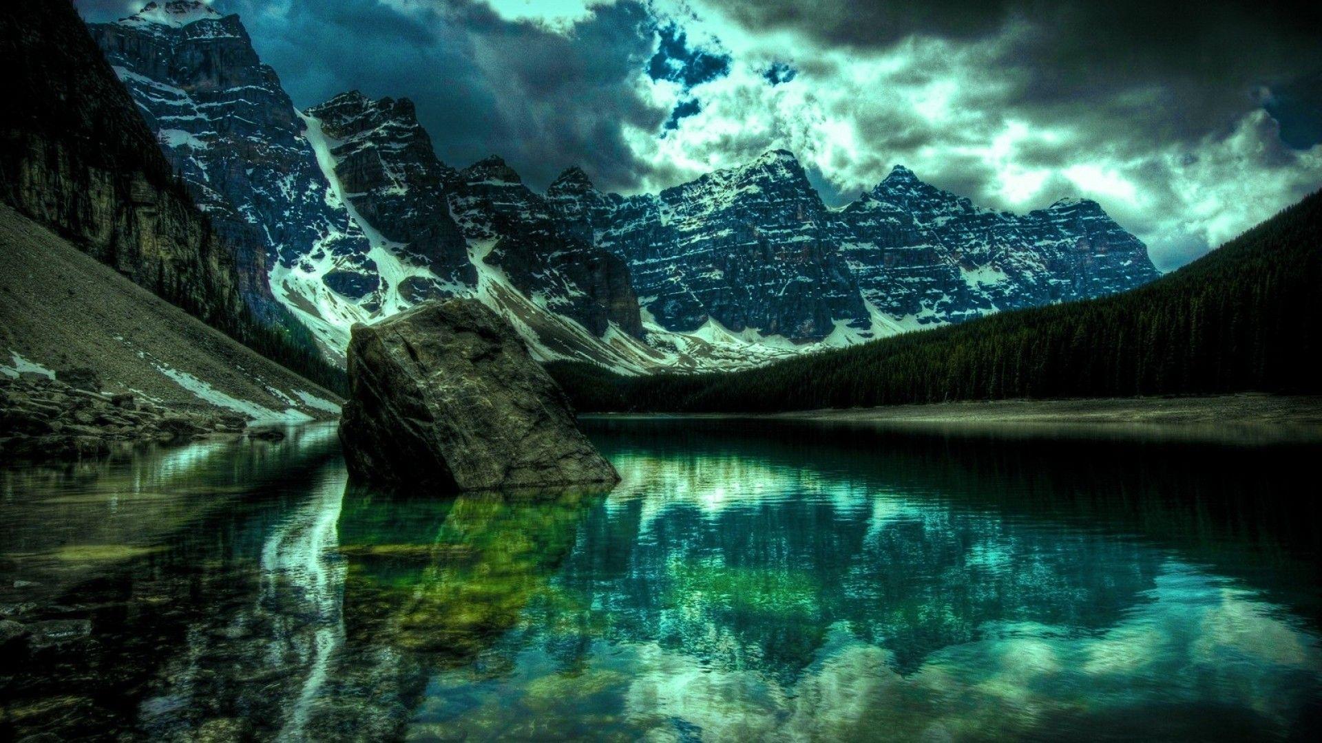 1920x1080 water, clouds, nature, rivers wallpaper