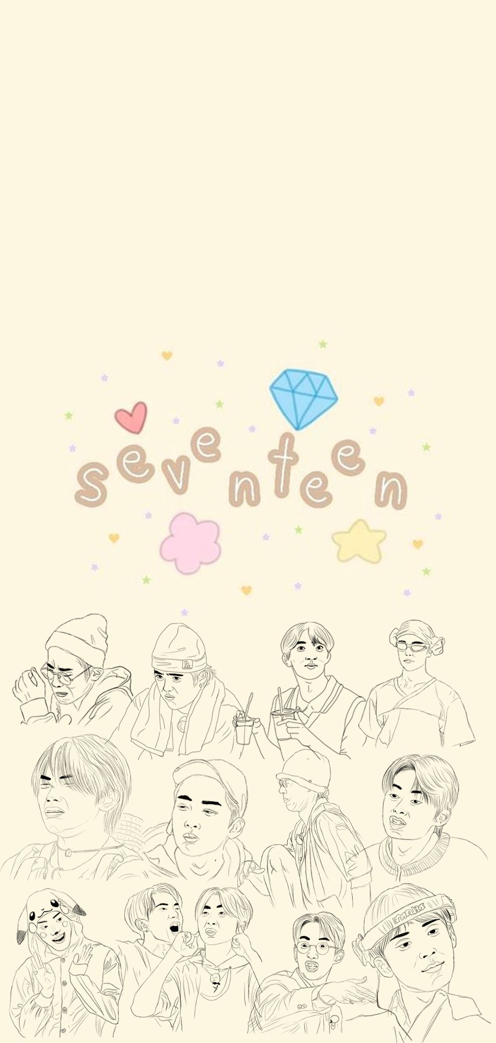 976x2049 svt cute wallpaper. I really love watching going seventeen so i decided to make some wallpaper