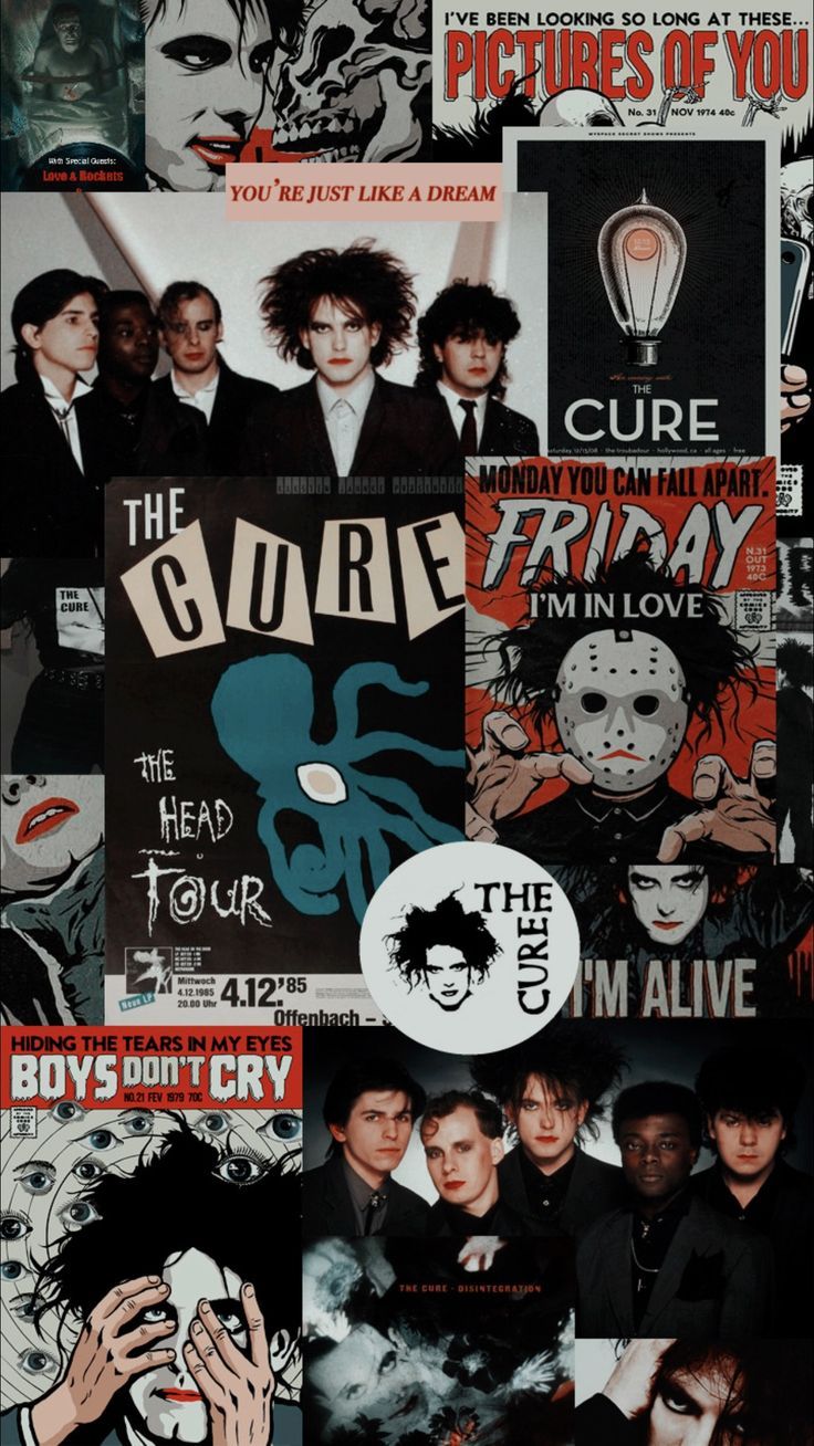 736x1308 The Cure Band Wallpaper
