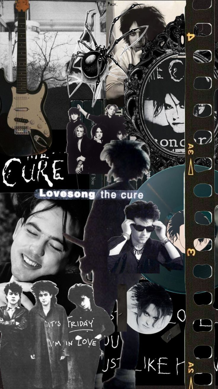736x1308 thecure #thecureband #robertsmith #wallpaper #collageart #music #blackandwhite #blackandwhiteaesthetic #shufflefyp #shuffleslay #fyp
