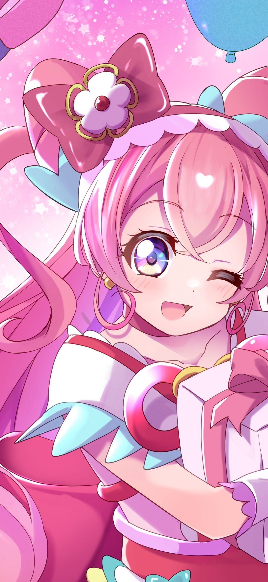 1080x2340 Yui Nagomi Wallpaper 4K, Delicious Party Precure
