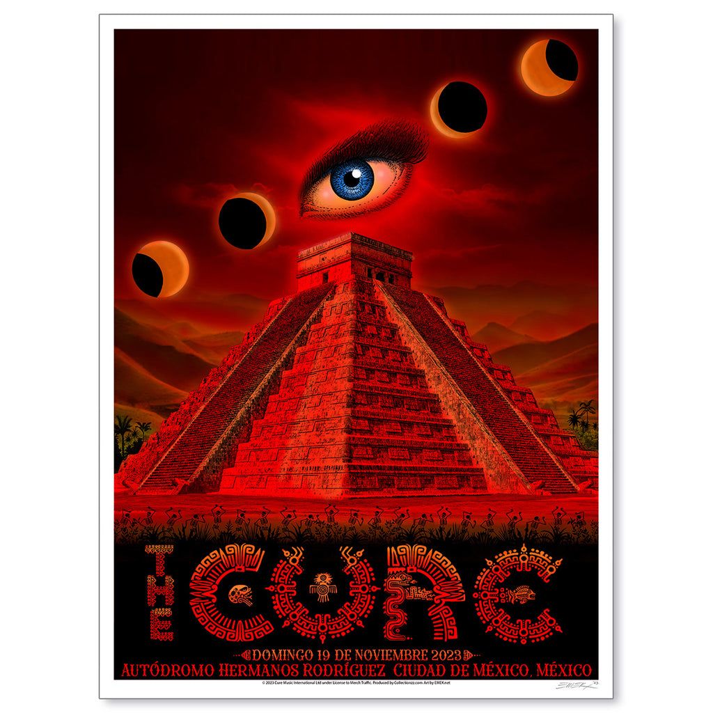 1024x1024 The Cure Mexico City November 2023 First Edition Poster