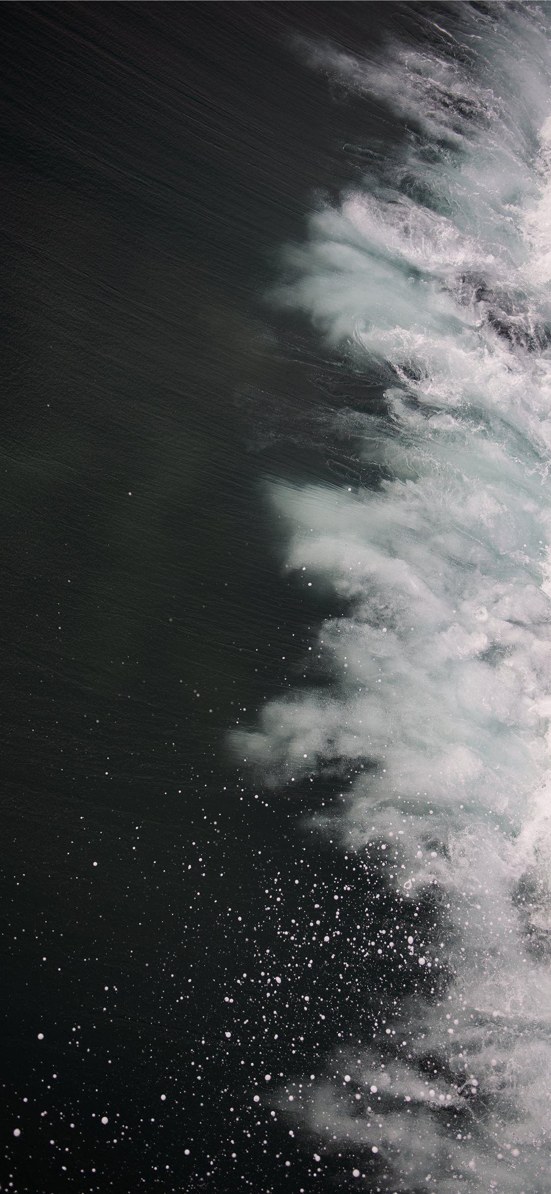 1125x2436 aerial photo of crashing water Wallpaper - #californiawallpaper. Cool wallpaper for phones, California wallpaper, Live wallpaper iphone