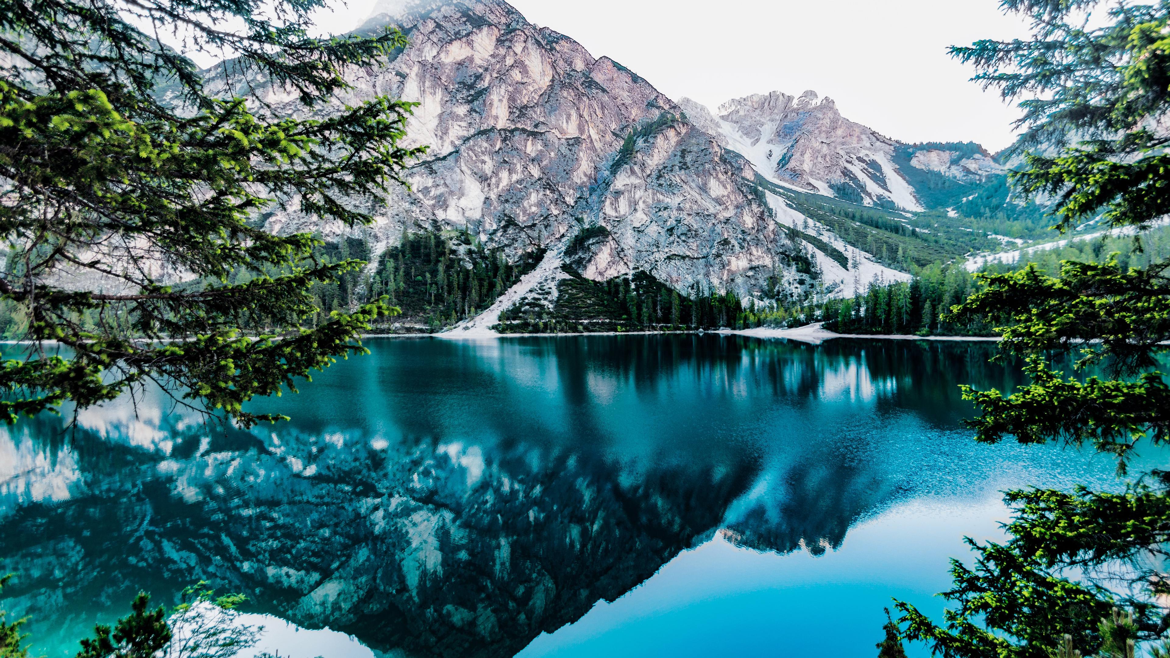3840x2160 Wallpaper 4k Forest Lakeside Stock 4k 4k Wallpaper, 5k Wallpaper, Hd Wallpaper, Lake Wallpaper, Mountains Wallpaper, Nature Wallpaper, Reflection Wallpaper, Sky Wallpaper, Snow Wallpaper, Trees Wallpaper, Water Wallpaper
