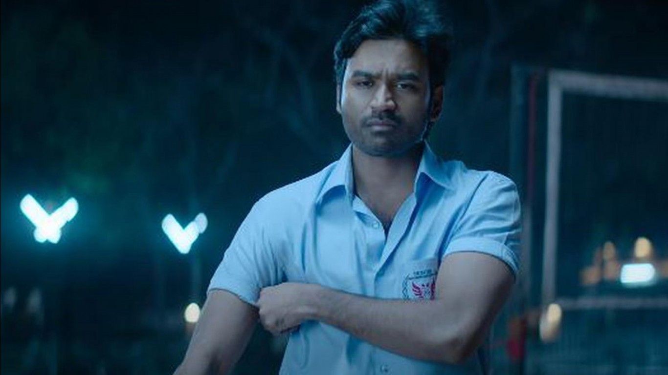 1366x768 Dhanush, Samyuktha Menon HD Vaathi Wallpaper