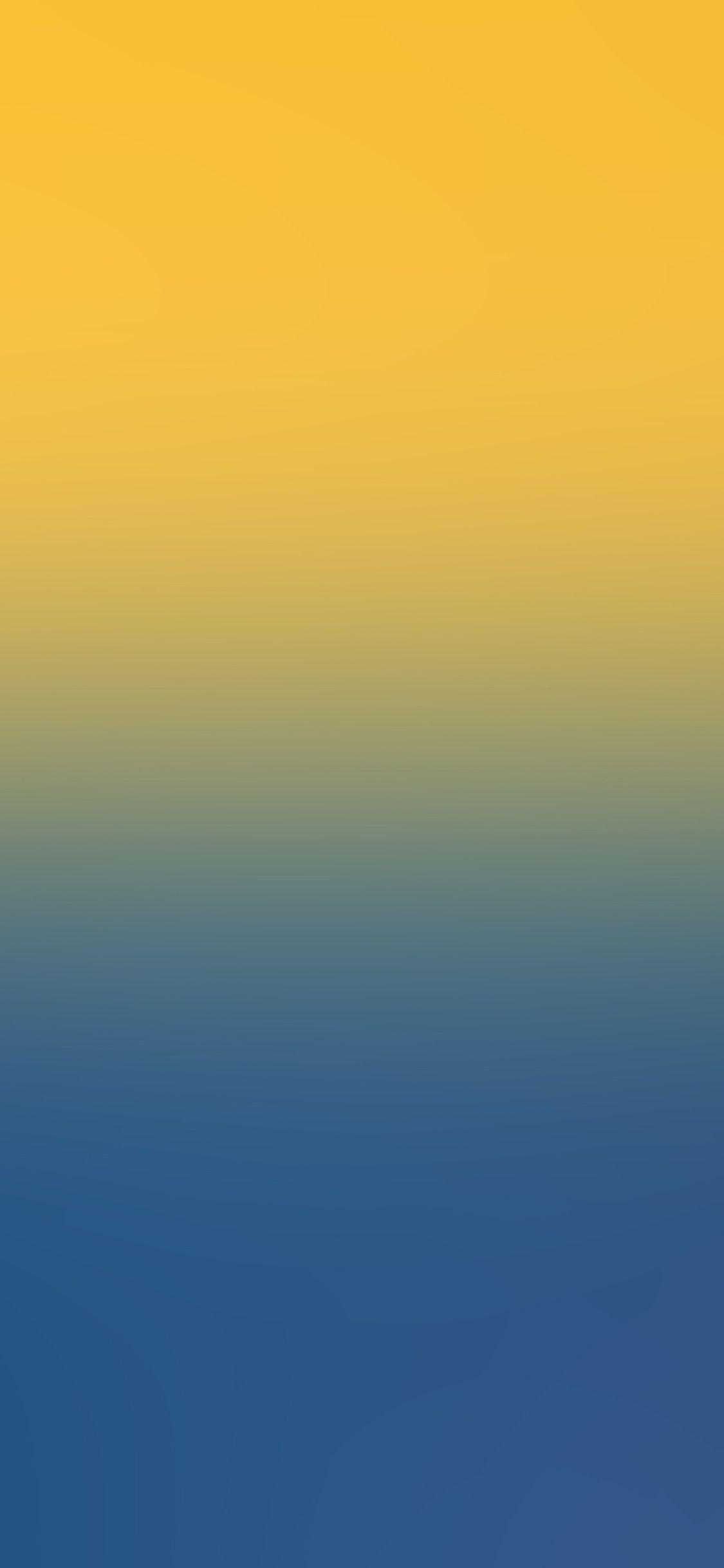 1125x2436 spring yellow blue gradation blur