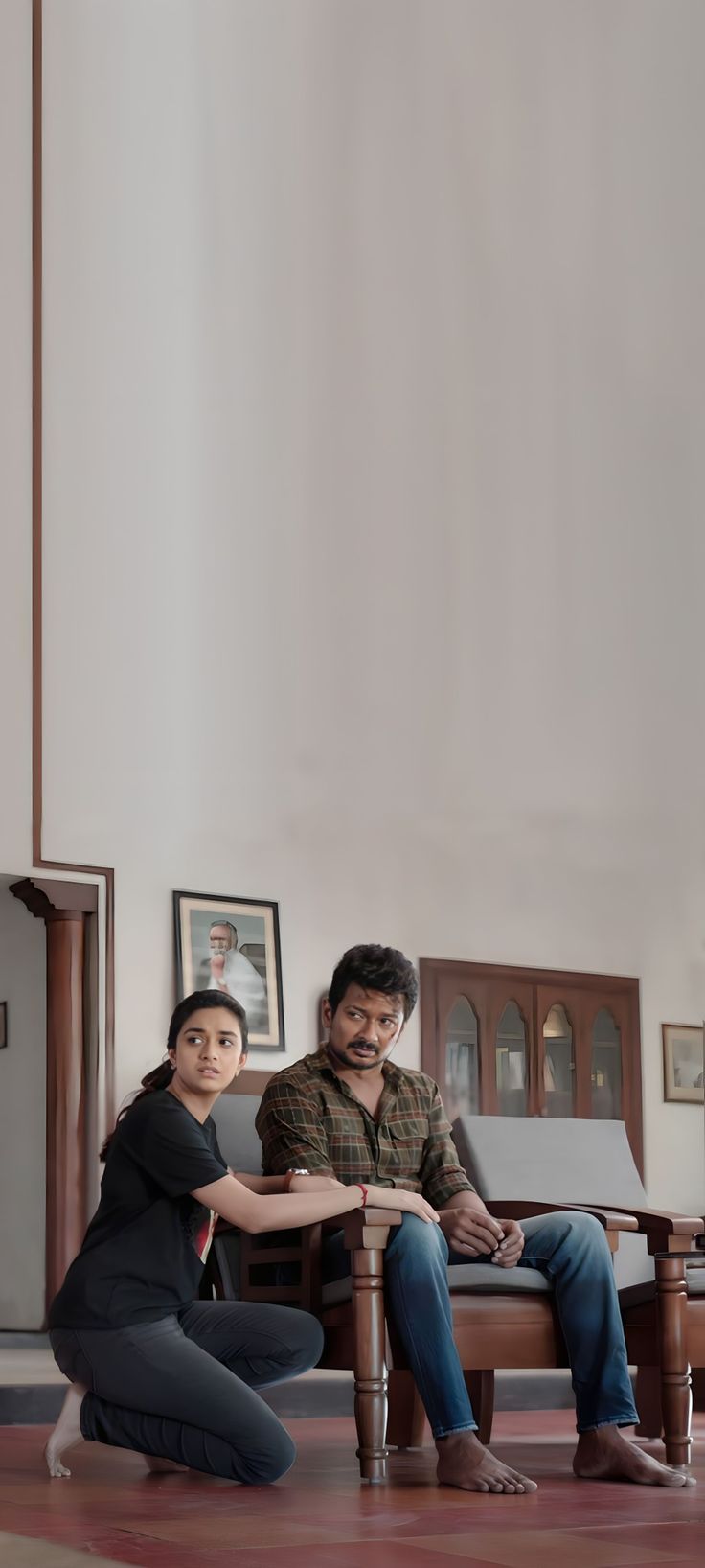 736x1636 Maamannan Keerthy Suresh Udayanidhi Stalin Wallpaper