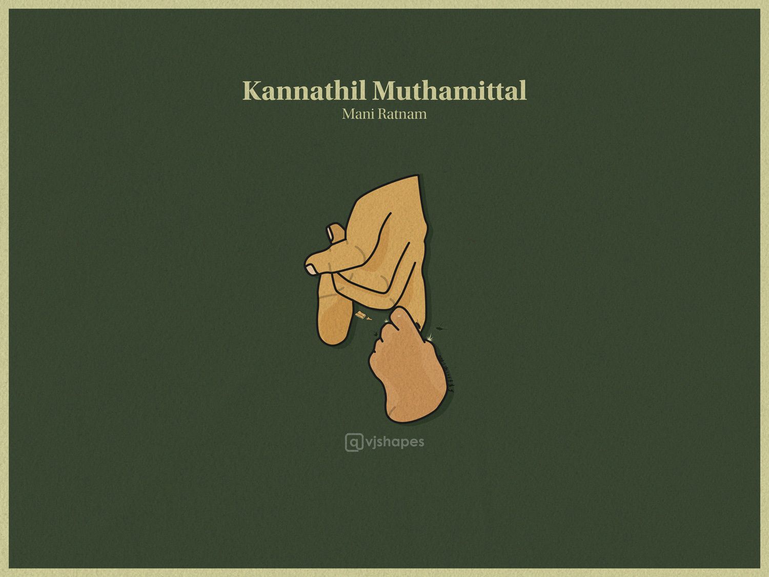 1500x1125 Film Poster of Kannathil Muthamittal by Vijay S on Dribbble