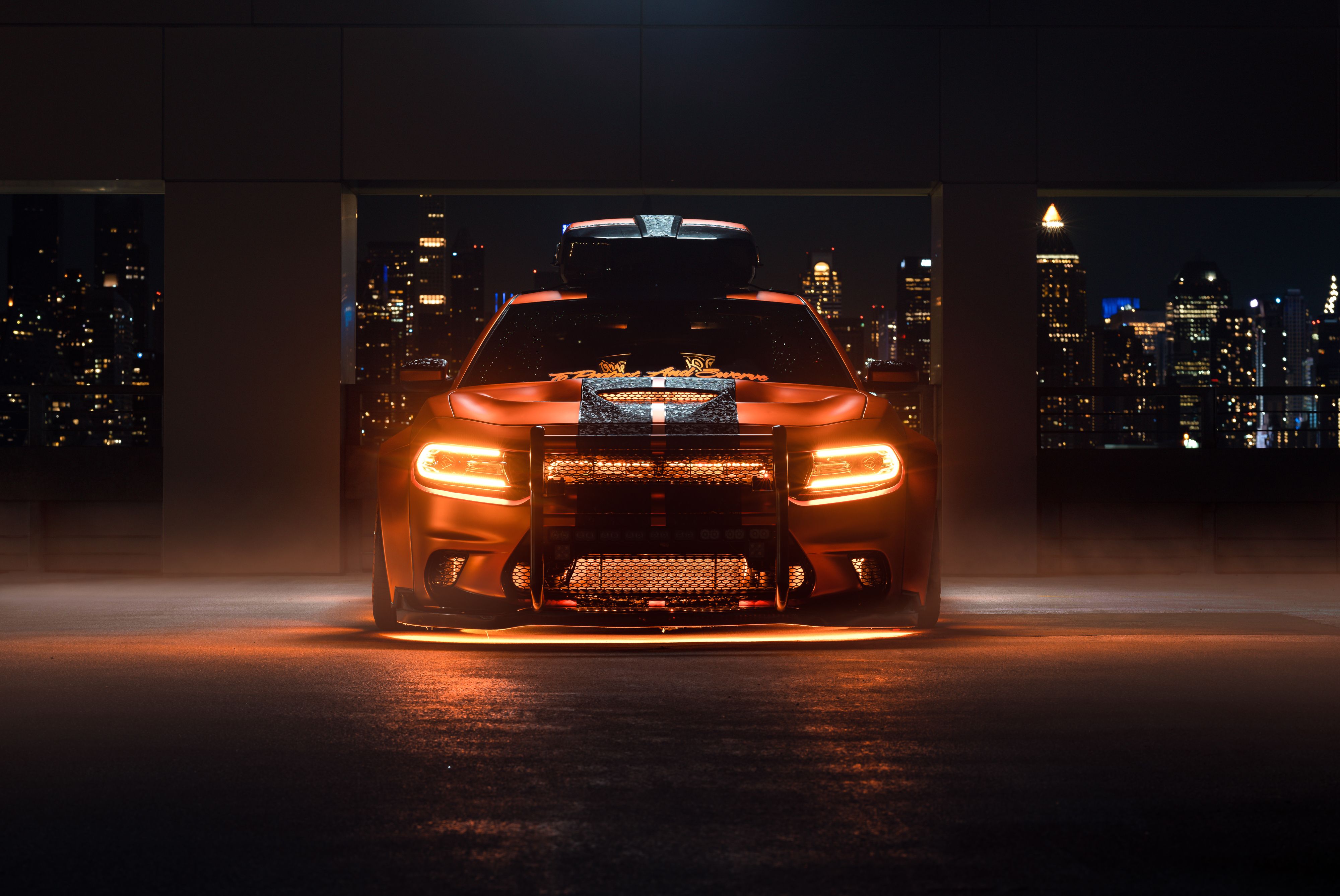 4000x2675 Dodge Charger Hellcat Wallpaper 4K, Performance Sedan