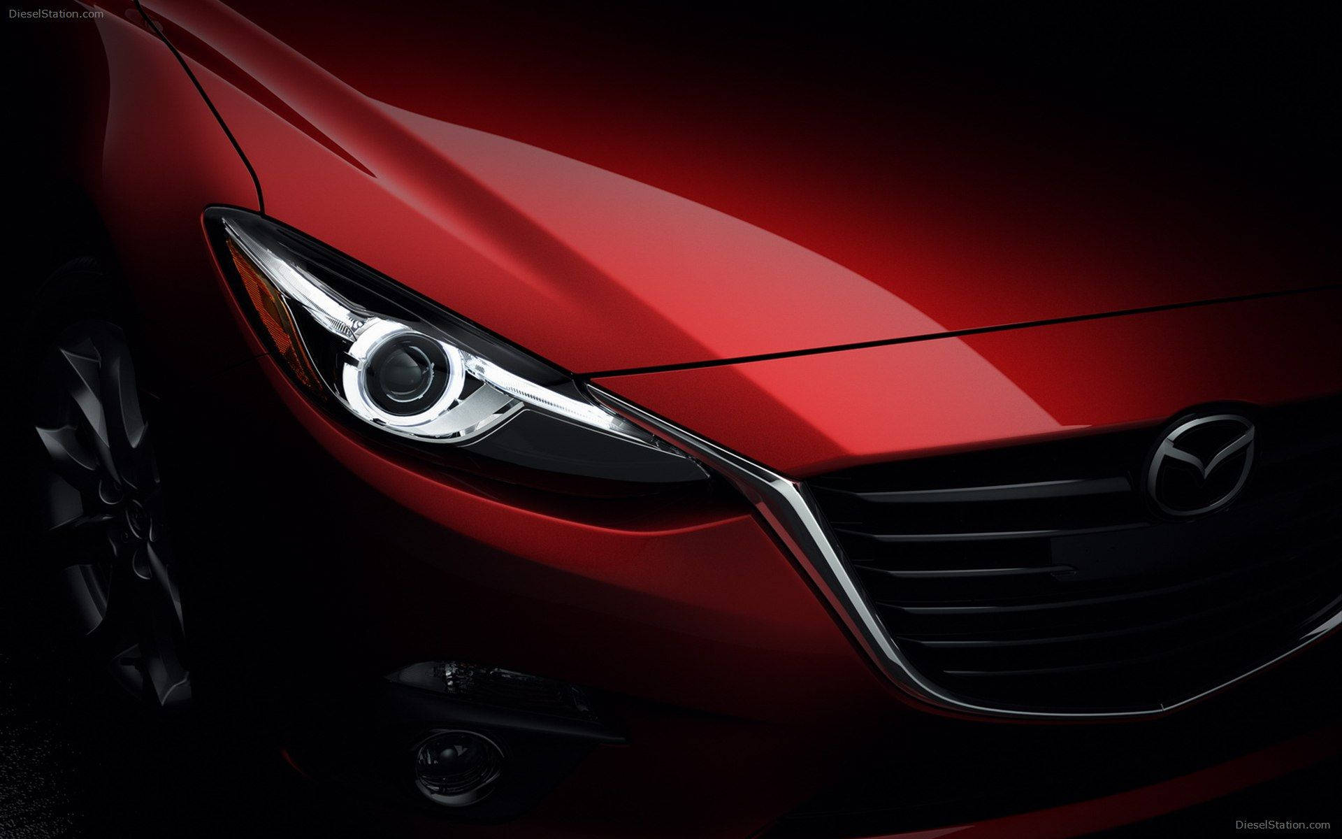 1920x1200 Download Red Mazda 3 Headlight Wallpaper