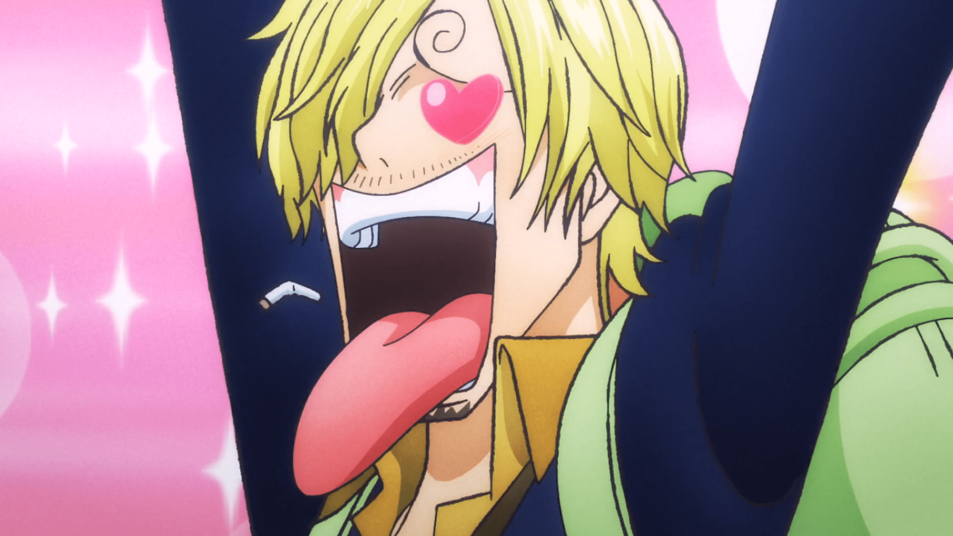1920x1080 Sanji's Love Struck HD Moment. One Piece Anime Wallpaperx1080