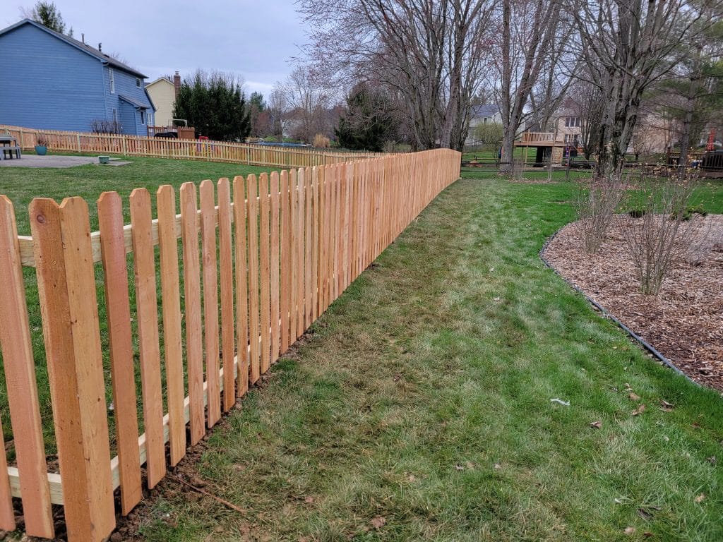 1024x768 Professional Picket Fence Installation