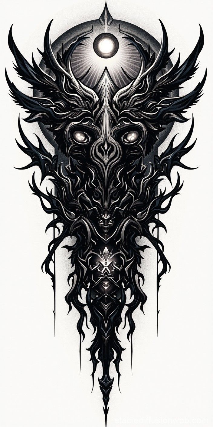 704x1408 neo tribal futuristic cyber sigilism design Prompts. Stable Diffusion Online