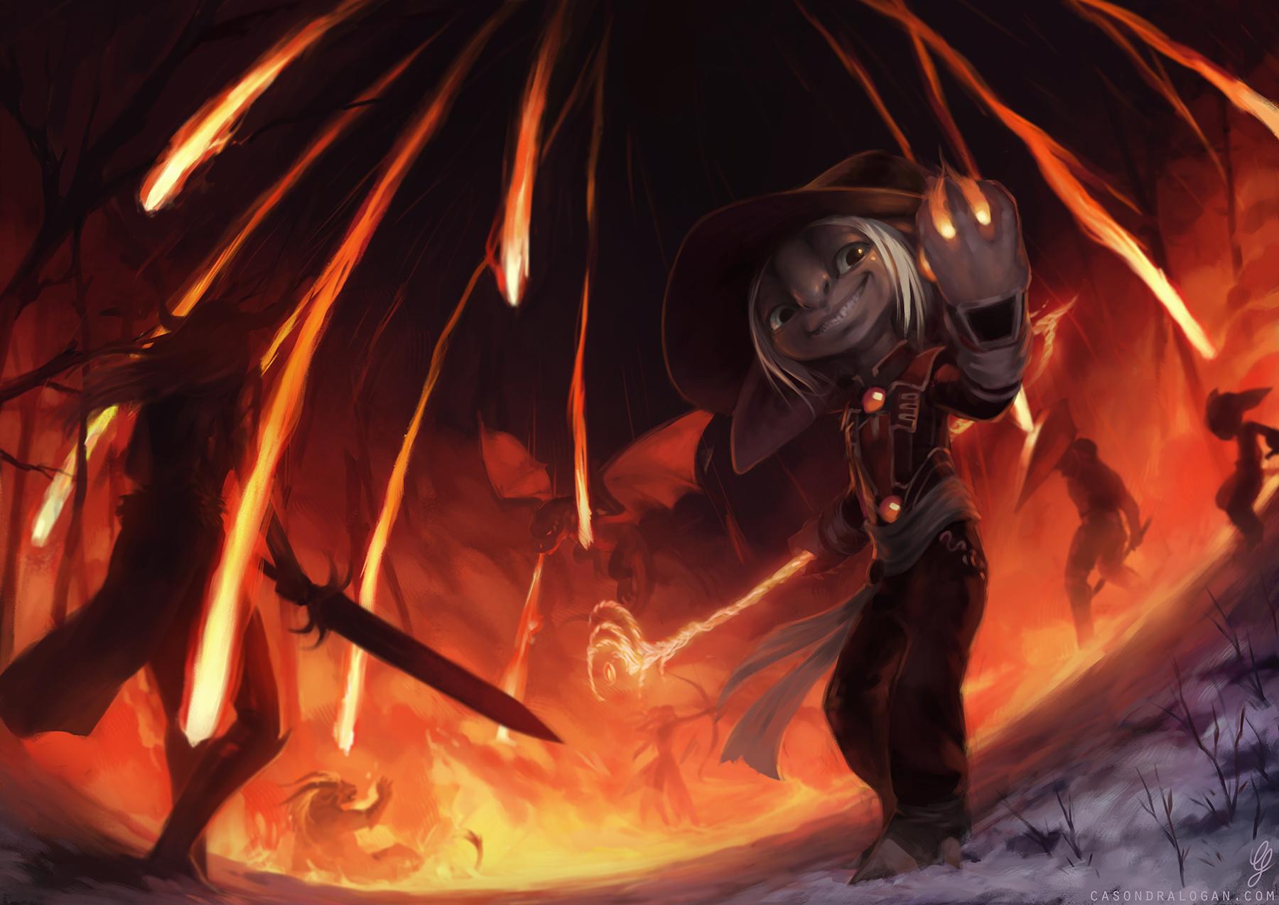 1800x1273 Painting I just finished of an Asuran Elementalist!
