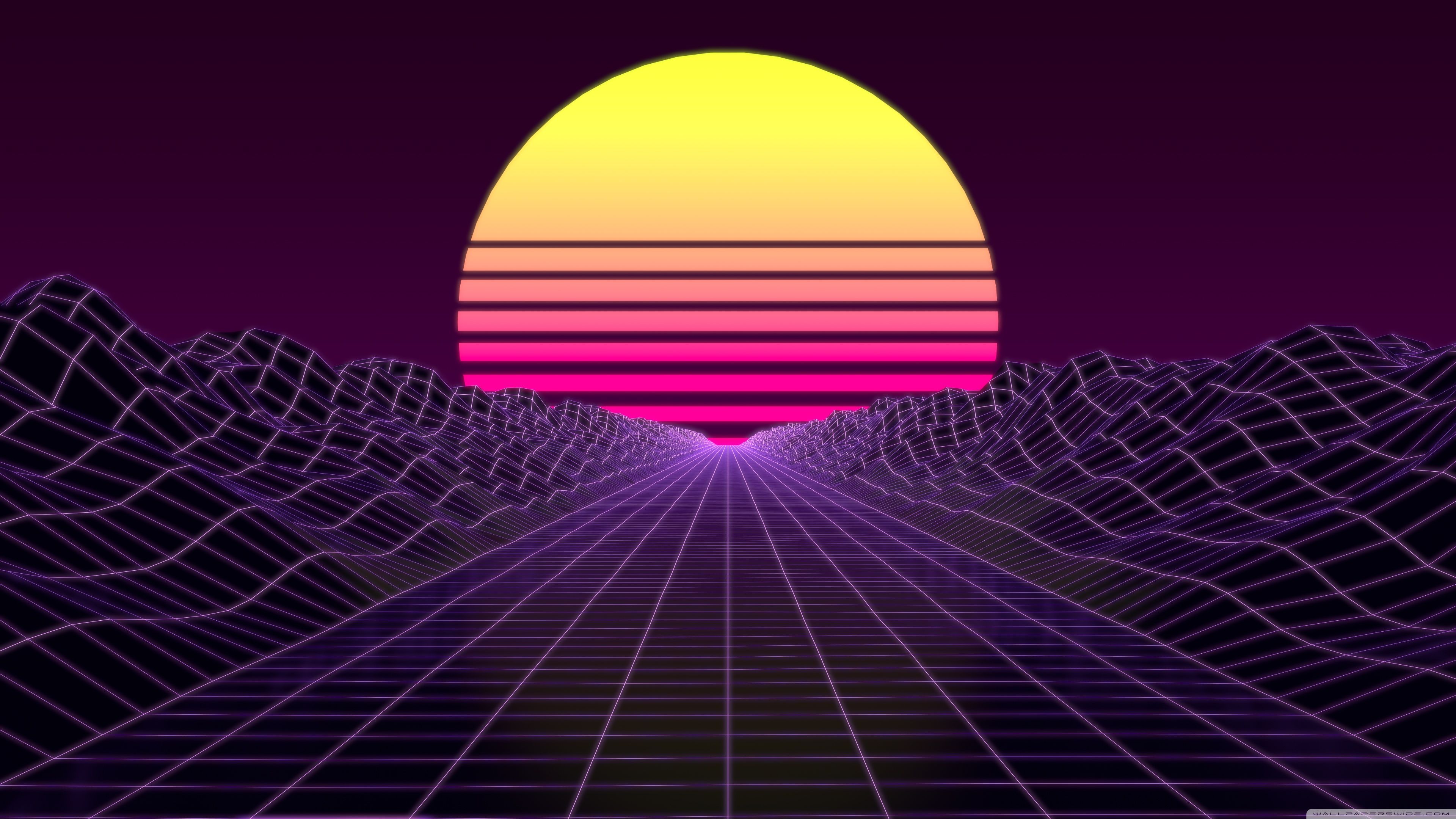 3840x2160 Synthwave 4K UHD Wallpaper for UltraHD Desktop and TV : Widescreen and UltraWide Display : Dual Monitor : Smartphone and Tablet Devices