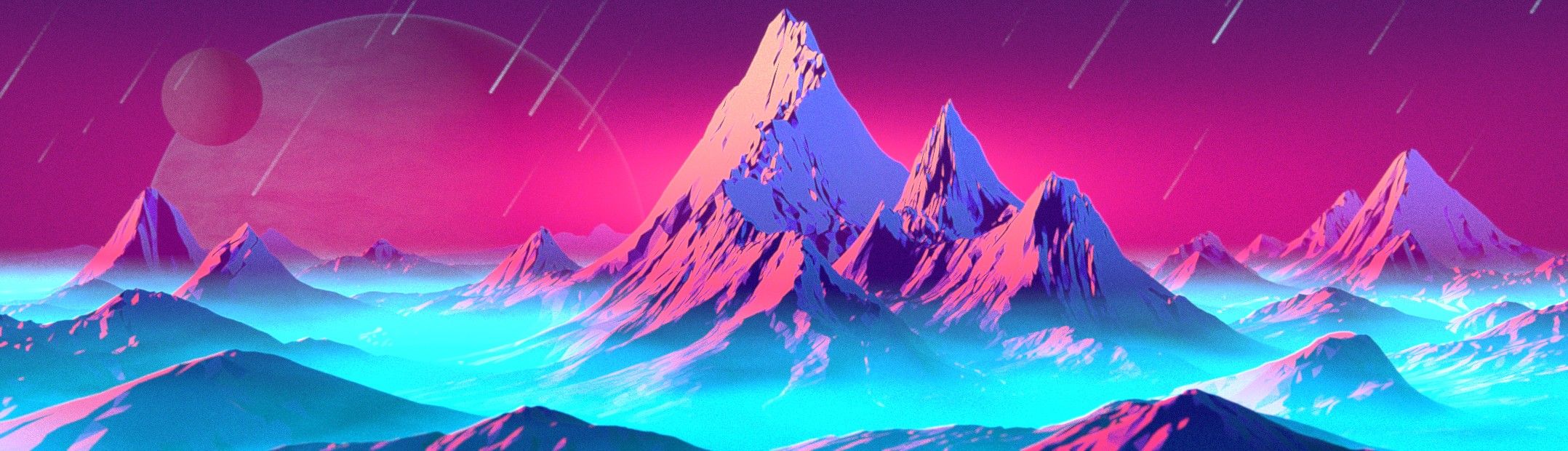2156x620 Synthwave Mountains