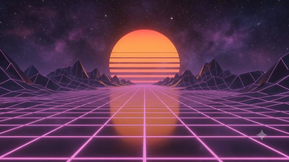 1200x675 Synthwave Animated Wallpaper