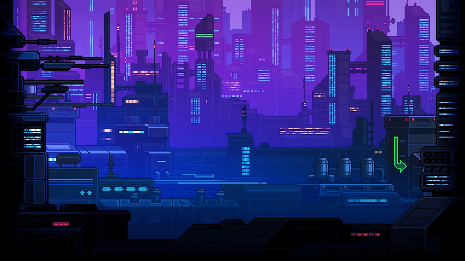 1600x900 PIXEL FUTURISTIC CITY 4K Wallpaper. Best 4K Wallpaper for Computers