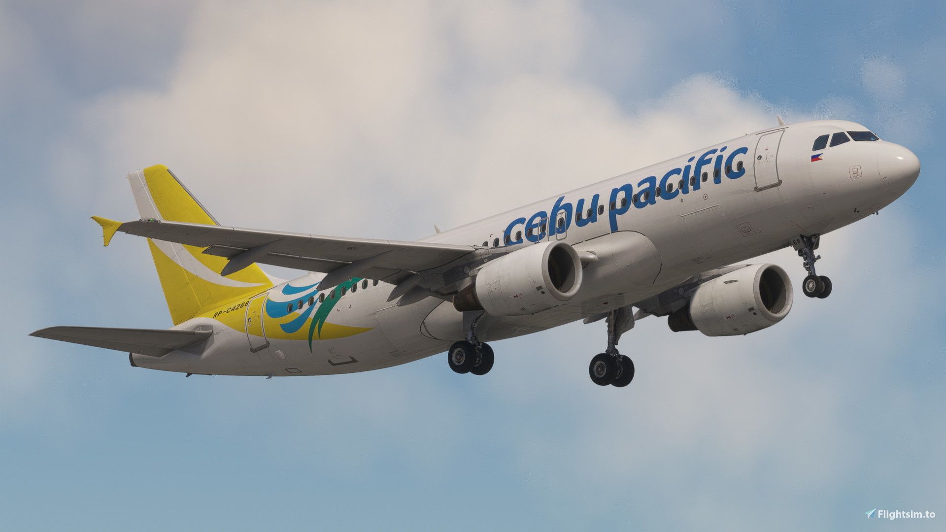 1920x1080 Fenix Airbus A320 Cebu Pacific Air Let's Fly every Juan. CabinK Liveries for MSFS