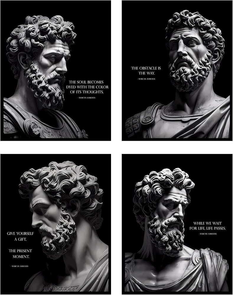 789x1000 BigWig Prints Marcus Aurelius Posters, Stoic Quotes, Set of 11x14 in. Features Timeless Stoicism Quotes, Great for Office or Study, Perfect for Leaders, Unframed: Posters & Prints