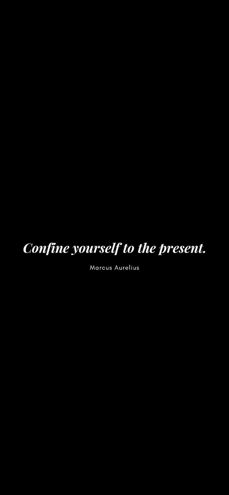 800x1732 Marcus Aurelius, amoled, dark, minimal, minimal quote, minimalism, quote, quote, HD phone wallpaper